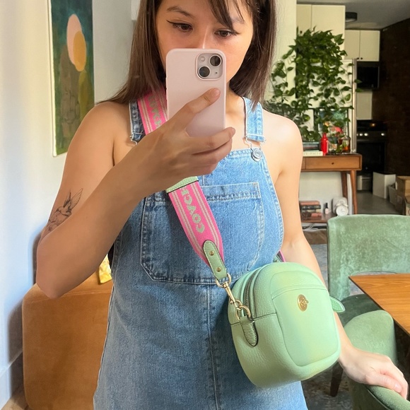 Coach Bags Coach Camera Bag In Pistachio Green Poshmark